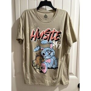 Launder Graphic Tee Men’s Sz XL Hustle Money Bags Rabbit